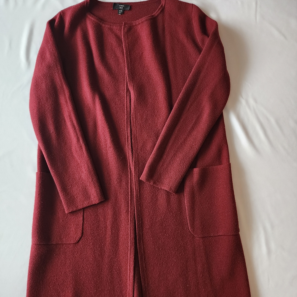J. Crew Deep Red Knit Top